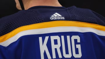 Torey Krug at Toronto Maple Leafs v St Louis Blues