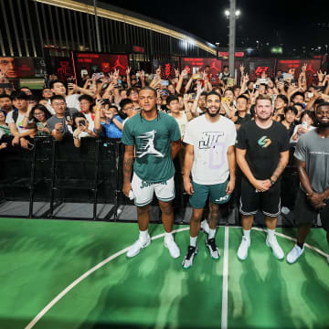 NBA All-Stars have embarked on a historic tour of China.