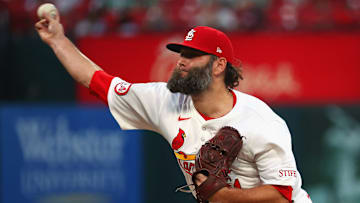 Lance Lynn pitching for the St. Louis Cardinals