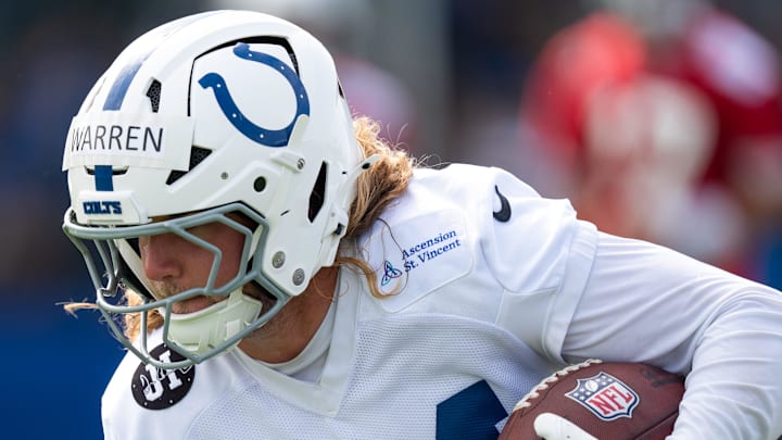 Indianapolis Colts tight end Tyler Warren is must-draft in fantasy football. Indianapolis Colts tight end Tyler Warren is must-draft in fantasy football.