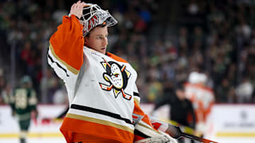 The Anaheim Ducks locked up their starting goaltender by inking him to a five-year deal.