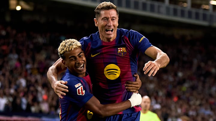 Yamal et Lewandowski - FC Barcelone