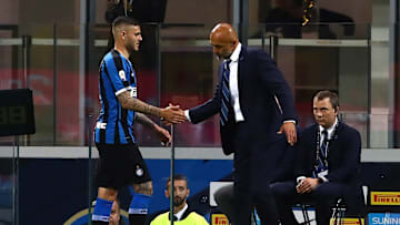 Mauro Icardi e Luciano Spalletti