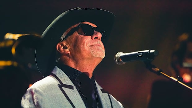 Jim Irsay and The Jim Irsay Band band perform during the Colts Kickoff Concert in September 2023.