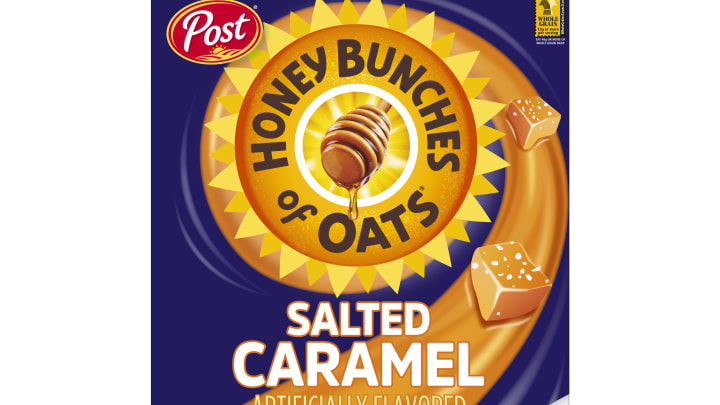 Honey Bunches of Oats in Salted Caramel Cereal. Image courtesy of Post