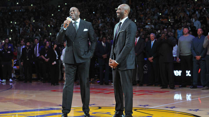 Celebrities At The Los Angeles Lakers Game