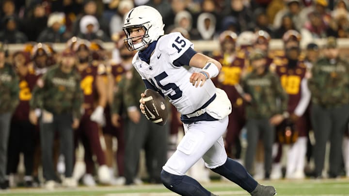 Penn State Nittany Lions quarterback Drew Allar (15)