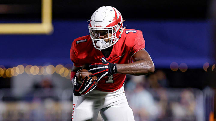 Milton senior receiver Ethan Barbour. Milton senior receiver Ethan Barbour.