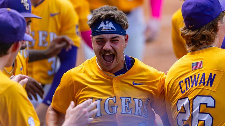 Jake Brown 7, LSU Tigers take on the Tennessee Vols. Sunday, April 27, 2025.