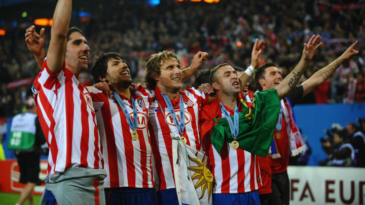 Diego Forlan, Sergio Aguero, Raul Garcia, Simao