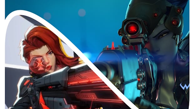 Marvel Rivals Black Widow and Overwatch Widowmaker