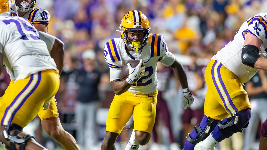 Harlem Berry 22, LSU Tigers take on the Texas A&M Aggies. October 25, 2025; Baton Rouge, Louisiana, USA; at Tiger Stadium. Saturday, Oct. 25, 2025.
