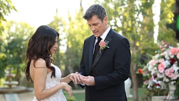 THE ROOKIE - “The Hammer” The team comes together to celebrate John and Bailey’s wedding; meanwhile, Celina discovers a discrepancy in her case, leading to a new discovery. Elsewhere, Lucy and Tim’s relationship is put to the test. TUESDAY, FEB. 27 (9:00-10:00 p.m. EST), on ABC. (Disney/Raymond Liu)
JENNA DEWAN, NATHAN FILLION