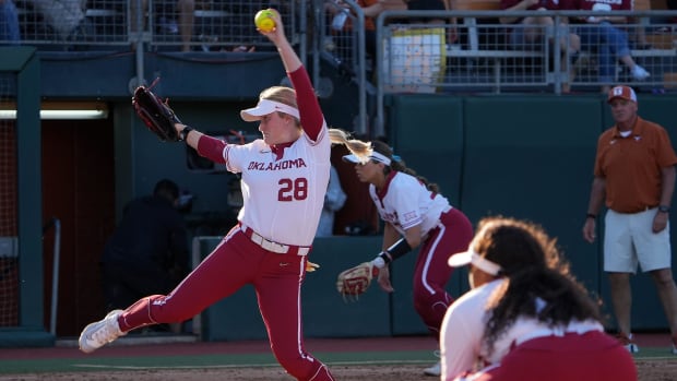 Patty Gasso called upon Oklahoma left-hander Kelly Maxwell to start two of the three games against Texas.