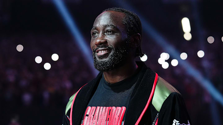 Terence Crawford walks to the ring prior to his Sept. 2025 fight against Canelo Alvarez. Terence Crawford walks to the ring prior to his Sept. 2025 fight against Canelo Alvarez.