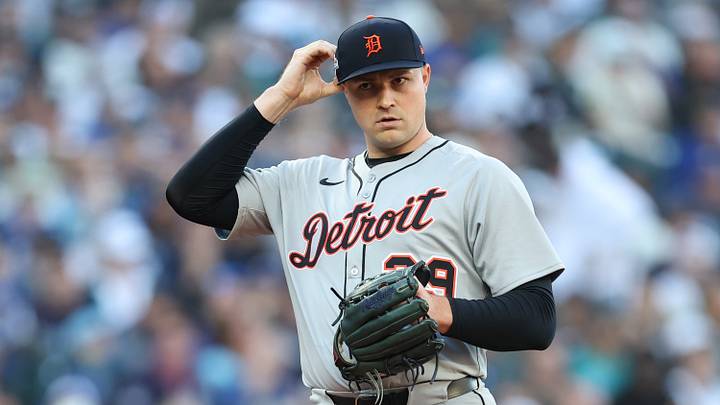 Detroit Tigers starting pitcher Tarik Skubal.