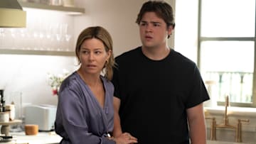 Elizabeth Banks, Maxwell Acee Donovan in The Better Sister on Prime Video