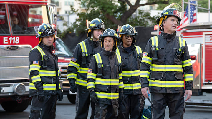 9-1-1 -ÒWannabesÓ - Things get messy for the 118 following a massive pipe explosion. Meanwhile, Athena investigates the brutal beating of a man found behind a grocery store, and BobbyÕs working relationship with Brad from ÒHOT SHOTSÓ just got a little more intimate. THURSDAY, NOV. 21 (8:00-9:00 p.m. EST) on ABC.
RYAN GUZMAN, OLIVER STARK, KENNETH CHOI, AISHA HINDS, PETER KRAUSE