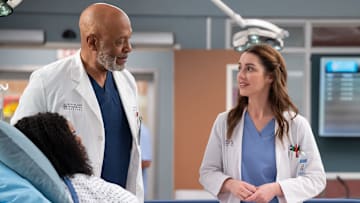 James Pickens Jr. and Adelaide Kane in Grey's Anatomy season 21