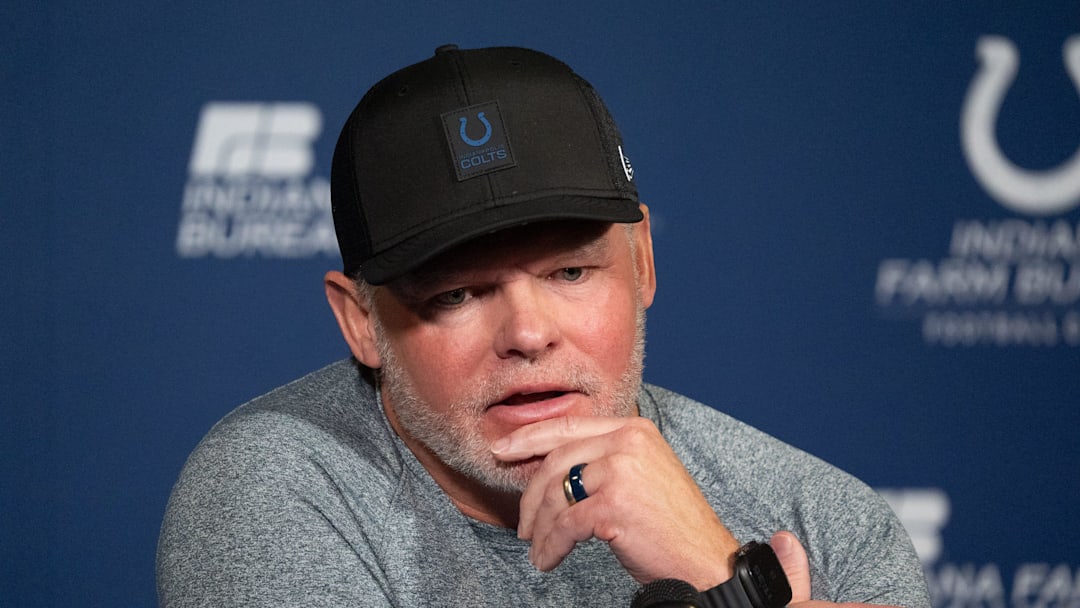 Indianapolis Colts general manager Chris Ballard speaks