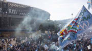 Napoli fans celebrate the winning of scudetto in Naples