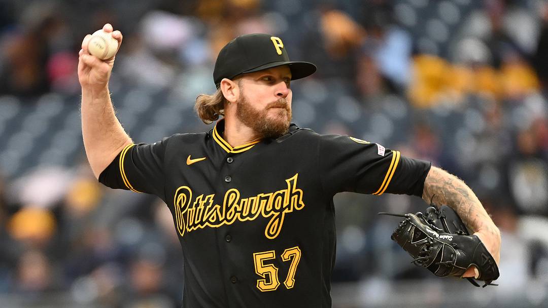 May 2, 2026; Pittsburgh, Pennsylvania, USA;  Pittsburgh Pirates relief pitcher Chris Devenski delivers the ball to the Cincinnati Reds during the sixth inning at PNC Park. Mandatory Credit: Philip G. Pavely-Imagn Images