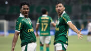Rony marcou o primeiro gol do Palmeiras na Copa do Brasil 2024.