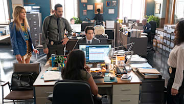 HIGH POTENTIAL - “Behind the Music” - Disney/Mitch Haaseth
KAITLIN OLSON, DANIEL SUNJATA, DENIZ AKDENIZ, JUDY REYES