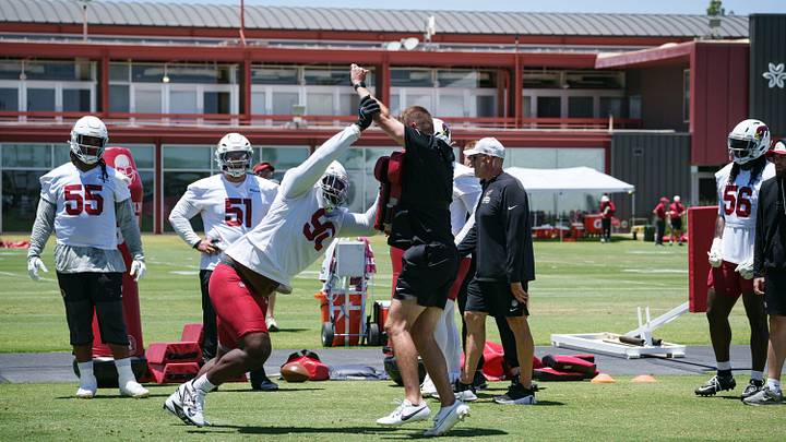 Voluntary practice takes place at the Arizona Cardinals' Tempe facility on June 2, 2026.