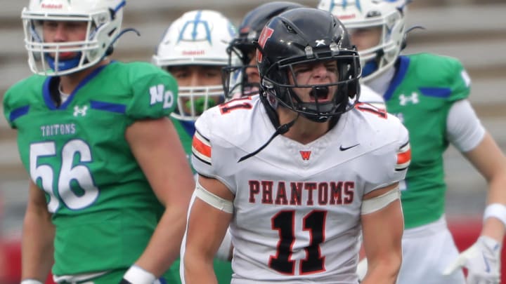 West De Pere junior linebacker Braylon Stegall (11) has been voted High School on SI Wisconsin Football Defensive Player of the Year