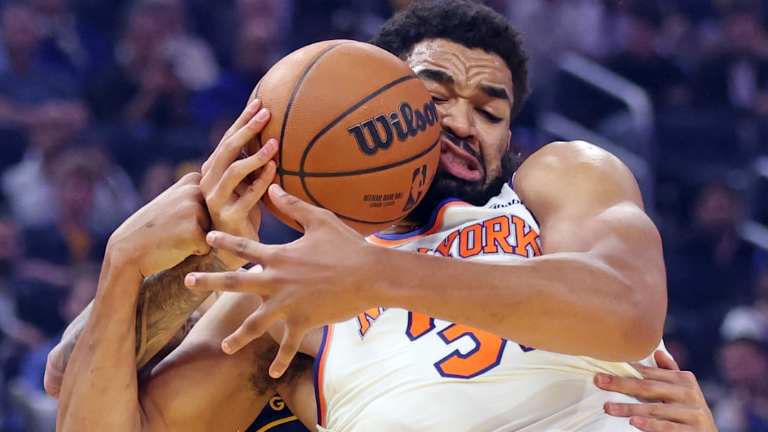 Golden State Warriors Play New York Knicks During NBA Game At Chase Center In San Francisco