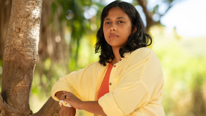 Pictured: Kamilla Karthigesu, from the CBS Original Series SURVIVOR, Season 50, scheduled to air on the CBS Television Network. -- Photo: Robert Voets/CBS ©2025 CBS Broadcasting, Inc. All Rights Reserved.