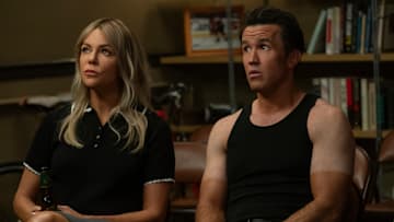 IT'S ALWAYS SUNNY IN PHILADELPHIA -- "The Gang Gets Ready For Prime Time" -- Season 17, Episode 7 -- Pictured (L-R): Kaitlin Olson as Dee, Rob Mac as Mac. CR: Patrick McElhenney/FX