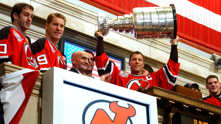 Members Of NJ Devils Help Close NY Stock Exchange