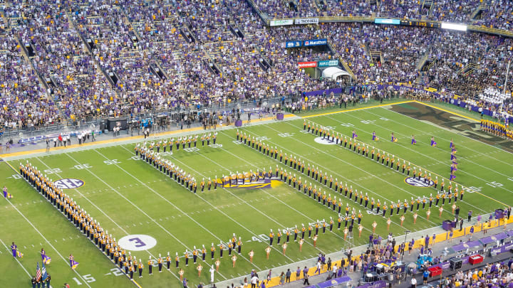 LSU Tigers take on the the Army Black Knights in Tiger Stadium in Baton Rouge, Louisiana, October. 21, 2023.