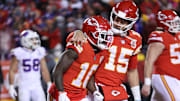 Mahomes y Hill son una dupla temible en la NFL