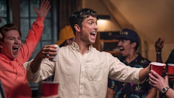 Benito Skinner in Overcompensating on Prime Video