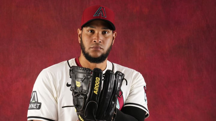 Eduardo Rodriguez during Arizona Diamondbacks photo day at Salt River Fields at Talking Stick on Feb. 21, 2024.