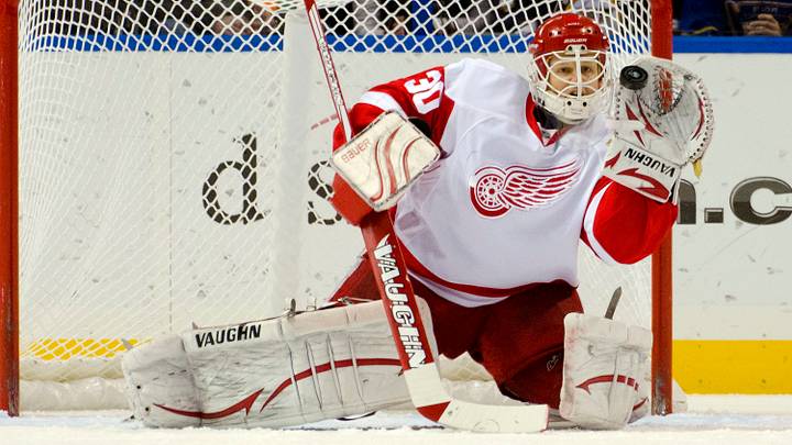 Detroit Red Wings goalie Chris Osgood Credit: Scott Rovak-USA TODAY Sports Detroit Red Wings goalie Chris Osgood Credit: Scott Rovak-USA TODAY Sports