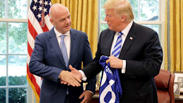 President Trump Meets With FIFA President Gianni Infantino At White House