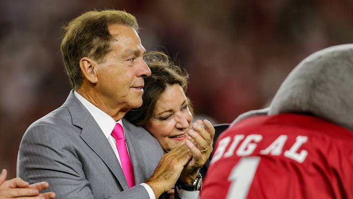 Nick Saban, Terry Saban, USF v Alabama