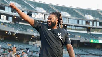 Johnny Cueto bailó en su presentación con los Marlins 