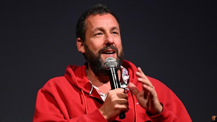 Famous comedians Adam Sandler and Kevin James got after it in a pick-up game with Syracuse women's and men's basketball.