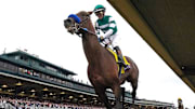Flightline, with Flavien Prat up, wins the Breeders' Cup Classic at Keeneland Race Course on Saturday, November 5, 2022, in Lexington, Kentucky