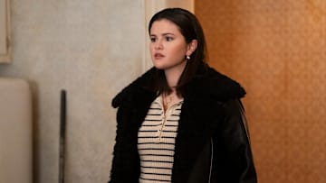 ONLY MURDERS IN THE BUILDING - “The Stunt Man” - Charles, Oliver & Mabel delve into the particular universe of stunt people. They encounter a suspect with an incredibly... familiar... face. (Disney/Patrick Harbron)
SELENA GOMEZ