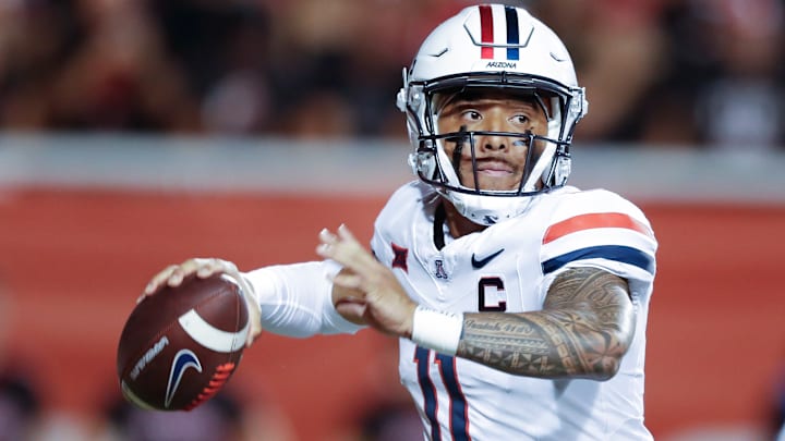Quarterback Noah Fifita during the Wildcats victory against Utah
