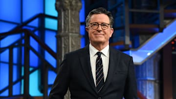 The Late Show with Stephen Colbert during Thursday’s March 9, 2023 show. Photo: Scott Kowalchyk/CBS ©2023 CBS Broadcasting Inc. All Rights Reserved.
