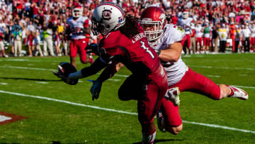 South Carolina football wide receiver and punt returner Ace Sanders against the Arkansas Razorbacks