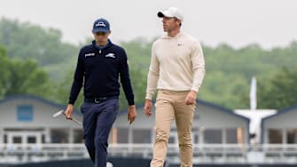 Rory McIlroy is favored against Matt Fitzpatrick in the final round of the Open Championship.