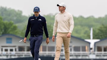 Rory McIlroy is favored against Matt Fitzpatrick in the final round of the Open Championship.